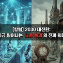녹색환경산업(주) 노동조합 | [칼럼] 2030 대전환: 노동시장 대붕괴, AI가 먼저 없애는 직업들