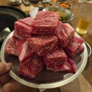 꽃수다 | 당산역 소고기 맛집 소백탄:깍뚝 꽃갈비살 예약 필수 꿀맛 회식 후기