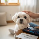 꼬리치는 강아지 이미지