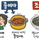 [94] '졸이다'와 '조리다' 이미지