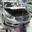 포드 토러스(Ford Taurus)조수석 앞휀다..다른차종이 접촉사고 낸 찌그러짐, 의정부 별내 수락 노원구 덴트잘하는곳 이미지