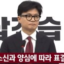 탄핵 표결 한동훈 입장 이미지