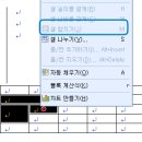Re:한글에서 Cell 합치기가 비활성화 되는데 ? 이미지