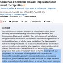 Re: 악성종양(암)은 대사질환 Cancer as a metabolic disease: implications for novel therapeutics 이미지