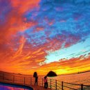 바다와 노을 이미지