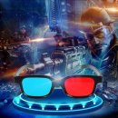 입체 애널그래프 영화 게임용 범용 3D 안경, 고품질 블랙 프레임, 레드 블루, DVD 3D 안경, 투시 안경 이미지