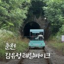 찬바이크 | 춘천 당일치기 여행 데이트 코스 추천 김유정 레일바이크 2인승 후기, 소요시간