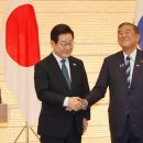 이재명-이시바, 17년만의 &#39;한일 정상 공동발표문&#39; 채택. 2025.08.23. 등 이미지