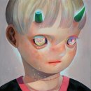 아이들을 통한 고독과 슬픔의 표출, Hikari Shimoda 일러스트 이미지