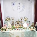 이안블루 | [이안파티] 우아함의 끝, 블루화조도 팔순(산수연) 상차림 대여 후기 및 상세 세팅 안내