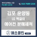 상업용 8 | 김포 운양동 LG 벽걸이 에어컨청소 | 상업시설 8년 사용 분해세척 후기