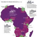 2017년 기준 아프리카 도시 gdp 규모 랭킹 현황 이미지