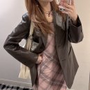 브라운 핏 (BROWN FIT) | 쌀쌀한 초봄에는 드로우핏 우먼 오버핏 레더자켓 브라운 + 여자 가죽자켓 코디 꿀팁!