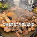 양산 범어 가성비 맛집 구워나오는 고기집 김해원조뒷고기 추천 후기