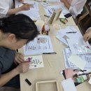 압화 투명액자 나의 소원은 | 동구여중 캘리그라피 클래스 8주차: 압화엽서액자 만들기