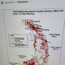 그림 2. 베트남 내 제초제 살포 지역 지도 고엽제질병과 보상 ﻿ 이미지