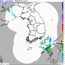 세력을 소진한 상태로 부산에 상륙하는 열대 저기압 리피 (Leepi) 이미지