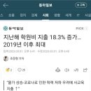 작년 학원비 지출 18.3%증가 이미지