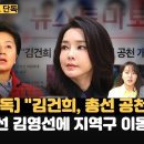 &#34;김건희 여사, 4·10 총선 공천 개입&#34;-&#34;5선 중진 김영선 의원에게 지역구 이동 요구&#34;-&#34;김건희-김영선 주고받은 텔레그램 확인&#34; 이미지