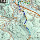한강 공작분맥 2구간 수타사~동봉사~작은골고개~약수봉~455.9봉~362.1봉~질우고개~오성산~합수점 이미지