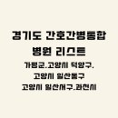 경기도 간호통합병원 시군구별 리스트 / 상급종합병원·종합병원·병원급 표기(가평군,고양시 덕양구...