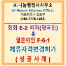 코리아 이민 행정사 사무소 | 영국 회화E2에서 결혼이민F6 체류자격변경허가 2주만에 완벽 성공 :: 서울출입국외국인청