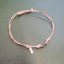 천연소재 핸드메이드 의류제작(야간) | 레이어드팔찌 논브레 SIEMPRE LEATHER BRACELET (NATURAL) 가죽팔찌 실버포인트 팔찌추천
