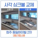 동일하이빌(동화11리) | 청주 싱크볼 교체 동일하이빌 2단지 백조 깜보르테 언더 시공 + 루미노바 LV-18000 수전 교체
