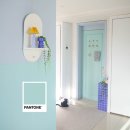 성복2로 2-1L | 맑고 깨끗한 호수를 품은 집, 팬톤페인트 파스텔 컬러로 벽과 욕실문 페인트 칠하기