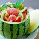 건강음식 - 칼로리가 낮아 다이어트에 좋은 여름 수박요리 이미지