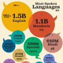 순위: 세계에서 가장 많이 사용되는 언어 이미지