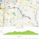 영장산 등산로 전경-③(강남300CC능선 : 영장산~강남300CC입구 구간, 영장산 산행지도, 산행코스 포함) 이미지