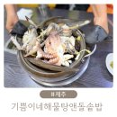 기쁨이네 | 함덕해수욕장맛집 기쁨이네해물탕앤돌솥밥 내돈내산 후기