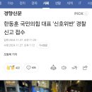 한동훈 국민의힘 대표 ‘신호위반’ 경찰 신고 접수 이미지