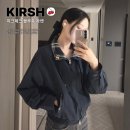 봄을만나 | [키르시] 치크체크 블루종 자켓 네이비 | 데일리룩 꾸안꾸 봄 자켓 추천