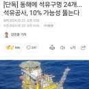 동해에 석유 구멍 24개 발견 이미지