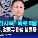 박주호 &#34;사리사욕&#34; 폭로 6달..신문선·허정무, 정몽규 아성 넘을까 (이슈라이브) / SBS 이미지