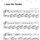 Piano - Elvis Presley / Love me tender 악보 이미지