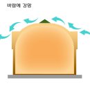 지진에 안전하고, 절대 단열 걱정 없는 반원형 돔하우스가 있습니다. 이미지