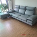 아리아스 | 아리아스 4인용 스툴 가죽소파버젼 블루그레이 맞춤후기