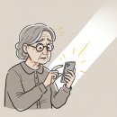 스마트폰으로 연결되는 디지털 세상 이미지