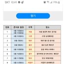 미스터트롯 콘서트 일정표 이미지
