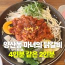 마녀의 닭갈비 | 양산동닭갈비 마녀의 닭갈비 후기 2인분인데 양이 이렇게 많다고?