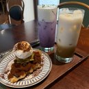파랑 | 동명동 디저트 맛집 카페 사월의파랑 우베라떼 후기