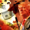 트럼프家 '돈방석'…투자자들은 '쪽박'...미국의 자국민 상대로 야바위 놀이하고 있는 트럼프 이미지