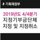 2019년도 4/4분기 지정기부금단체 지정 및 지정취소 등에 대한 고시 (서진하 세무사)