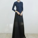 H-023 | 30대 여자 겨울 하객룩 단정한 세련미 롱스커트 코디 추천