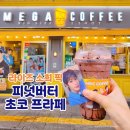 라이즈커피 | 메가커피 라이즈 컵홀더 포스터 후기와 소희 추천 신메뉴 피넛버터 초코 프라페