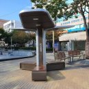 가로등 벤치 이미지