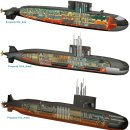 구소련의 디젤 잠수함 킬로급 (Kilo-class submarine) 잠수함 이미지